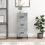 Sideboard Concrete Grey 34.5x34x90 cm Engineered Wood 828616