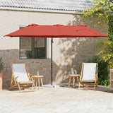 Umbrella Terracotta 372 x 198 x 243 cm Polyester and Aluminium 42003382