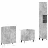 3 Piece Bathroom Cabinet Set ZWOLLE Concrete Grey 3417435