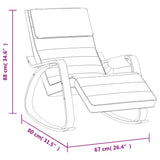 Rocking Chair Cream Fabric 352448