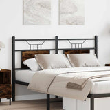 ZNTS Headboard Smoked Oak 140 cm Engineered Wood and Steel 4106776