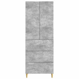 Cabinet Set 2 pcs Concrete Grey 66 x 34.5 x 90 cm 3416721