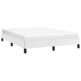 Bed Frame without Mattress White 135x190 cm Double Double Faux Leather 349842