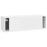Wall-Mounted TV Cabinet High Gloss White 98 x 31 x 30 cm 898389