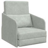 Sofa Bed Light Grey 65 x 80 x 83 cm Velvet 4106648