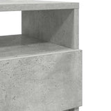 Bedside Cabinet with 2 Drawers Concrete Grey 40x33x60 cm 858566