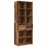 Storage Cabinet with Shelves Old Wood 70 x 42.5 x 225 cm 3446670