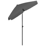 Beach Parasol Anthracite 180x120 cm 314721