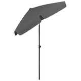 Beach Parasol Anthracite 180x120 cm 314721