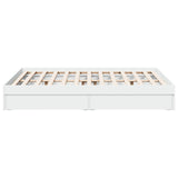 Bed Frame with Drawers without Mattress White 120x200 cm 3280664