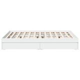 Bed Frame with Drawers without Mattress White 120x190 cm Small Double 3280699