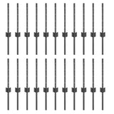 Fence Post 22 pcs Grey 80 cm Steel 3335928