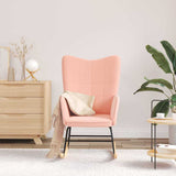 Rocking Chair Pink Sherpa Fabric 42001785