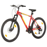 Mountain Bike 21 Speed 27.5 inch Wheel 42 cm Red 3067217