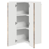 Wall Corner Cabinet LUCCA Smoked Oak 57 x 57 x 100 cm 885170