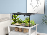 Glass Reptile Terrarium Insect Breeding Tank Vivarium Habitats with Thermometer for Lizards, Horned T3398P349997