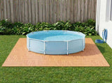 Pool Ground Mat 12 pcs Wood 4.32 m EVA Foam 3433307
