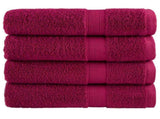 Premium Shower Towels "SOLUND" 4 pcs Bordeaux 70x140 cm 600 gsm 137213