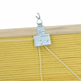 Roller Blind Yellow 150 x 220 cm Bamboo 42006877