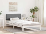 Bed Frame with Upholstered Headboard Light Grey 90 x 200 cm 877868