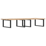 ZNTS Basin Shelf Wall Mounted Steel and Solid Wood Acacia 3302897