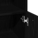 Bathroom Cabinet Black Oak 30 x 30 x 95 cm Engineered Wood 862512