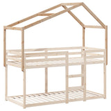 Kids' Bed Roof 203x95.5x142 cm Solid Wood Pine 846940