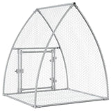 Rabbit Hutch Silver 105x100x120 cm Galvanised Steel 3281527