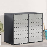 Wheelie Bin Storage for 2 Bins Anthracite 136 x 77.5 x 115.5 cm 3394778