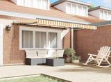 Retractable Awning Yellow 300 x 200 cm Fabric 3329502