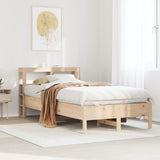 Bed Frame without Mattress 75x190 cm Small Single Solid Wood Pine 3306171