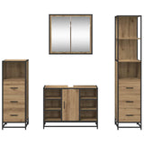 Bathroom Furniture Set 4 pcs Artisan Oak Engineered Wood 3402355