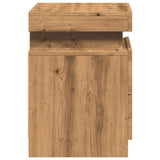 ZNTS Bedside Cabinets with LED 2 pcs Artisian Oak 35x39x55 cm Engineered Wood 857657