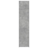 ZNTS Slim Storage Cabinet Concrete Grey 50x42.5x225 cm Engineered Wood 3281304