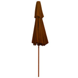 Double Decker Parasol with Wooden Pole Terracotta 270 cm 313765