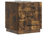 Bedside Cabinet Smoked Oak 43 x 41 x 63.5 cm Engineered Wood 895250