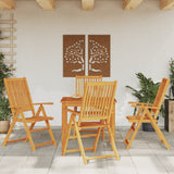 5 Piece Garden Dining Set 85x85x74 cm Solid Wood Acacia 3295261