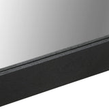 Bathroom Mirror Black 50x70x2.5 cm Engineered Wood and brass 4017679