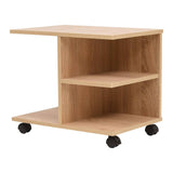 Rolling Shelf 50x35x42 cm Oak 245723