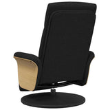Massage Recliner Chair Black 79 x 87 x 104.5 cm Fabric 42018594