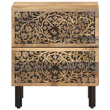 ZNTS Bedside Cabinet 40x33x46 cm Solid Wood Mango 358210