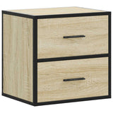 ZNTS Wall-mounted Bedside Cabinet Sonoma Oak 40x31x39.5 cm 848726