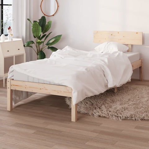 Bed Frame without Mattress Solid Wood 90x200 cm 810132