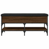 Shoe Bench Brown Oak 102x42x45 cm Engineered Wood 835201