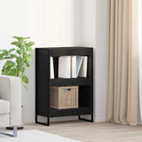 Book Cabinet Black Oak 60 x 30 x 86.5 cm Engineered Wood 886384