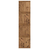 CD Storage Rack 4 pcs Old Wood 40 x 17 x 17 cm Engineered Wood 8012726