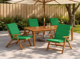 6-Piece High Back Bhair Cushions GEMERT 100% Polyester Green 946097