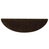 Stair Mats Self-adhesive 30 pcs 56x17x3 cm Brown Half Round 3365686