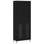 Highboard Black 69.5x34x180 cm Engineered Wood 3199634