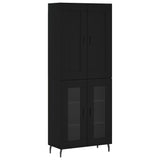 Highboard Black 69.5x34x180 cm Engineered Wood 3199634